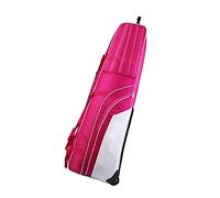Borsa da golf con supporto, maniglie ruote integrate salvaspazio facili trasportare e borsa organizzata leggera resistente all'usura(Pink)