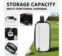 Borsa da golf con tracolla, custodia per palline da golf per donne e uomini,