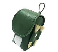 Borsa da golf in pelle PU, organizer per palloni da golf, con clip, per donne, uomini e papà