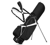 Borsa da golf leggera a 14 pin con tracolla, design versatile for l'uso sui campi da golf(Black white)
