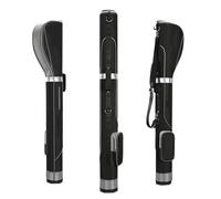 Borsa Da Golf Leggera Con Supporto, Classica Borsa Da Golf Con Carrello, Tasche Multiple, Tasche Con Cerniera, For Un Campo Pratica Con Poche Mazze(Black and gray)