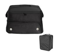 Borsa da golf per bagagliaio, cassetta da golf auto, a doppio strato, impermeabile, 2 scomparti per scarpe, borsa da golf con scomparti traspiranti per palline, tè e vestiti, colore nero, vedi, Nero ,