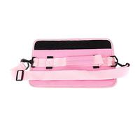 Borsa da golf portatile con mezza manica, tracolla regolabile, resistente, in pelle PU antiscivolo 600D, leggera, design compatto per la pratica del campo pratica, colore come (Rosa)