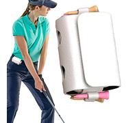 Borsa da golf Valori da golf, Borsa da golf, Sacchetto di stoccaggio, Borsa per palline da golf in pelle PU per donne, pratica custodia portatile per palline da golf con 2 palline e 4 tee da golf per