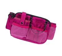 Borsa da infermiera con ampio spazio multifunzione per attrezzi in tessuto Oxford per attrezzi essenziali, Rosa rossa.