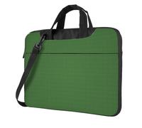 Borsa da lavoro da ufficio leggera e versatile con stampa aliena verde borsa per laptop elegante e funzionale, Nero , 14 inch