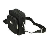Borsa da lavoro da uomo, borsa a tracolla nera, Nero , Tasca porta badge