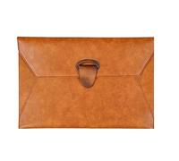 Borsa da lavoro in pelle, borsa portadocumenti A4, portatile for organizzatore di documenti, ufficio for uomo Portfolio in Vera Pelle(Brown)