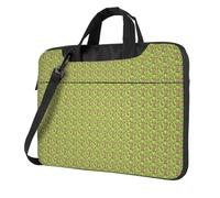 Borsa da lavoro per ufficio leggera e versatile, con stampa scimmia, verde intelligente, elegante e funzionale, borsa per computer portatile da uomo, Nero , 14 inch