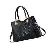 Borsa da lavoro professionale spaziosa per le donne 2025 Borse a tracolla alla moda con tracolla ergonomiche pendolari essenziali in pelle PU Borsa a tracolla da donna, Nero , One Size
