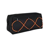 Borsa da manubrio per bicicletta, borsa per telaio anteriore della bici, a sgancio rapido, impermeabile, porta telefono e strisce riflettenti, borsa per pendolarismo quotidiano, lavoro/scuola