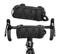 Borsa da Manubrio per Bicicletta, Borsa per Telaio Della Bici da Strada Impermeabile, 2,5L, Borsa Contenitore Anteriore con Tracolla, Borsello Anteriore per MTB Bicicletta, Bici da Strada, Ciclismo