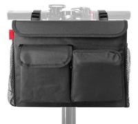 Borsa da manubrio per scooter elettrico con grande capacità, 33 x 15 x 26 cm, organizer impermeabile, cestino per telaio della bicicletta con più tasche, borsa cargo universale per il tubo anteriore