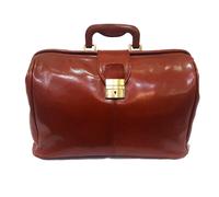 BORSA DA MEDICO DOTTORE VERA PELLE "Dielle"DIPLOMAT-Leather Doctor's Medical Bag