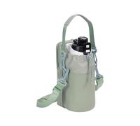 Borsa da mensa isolata multiuso con passante per cintura regolabile e portaoggetti per smartphone per trekking, viaggi, escursionismo, accessori portabottiglie d'acqua con cinghia, Verde, One Size