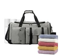 Borsa da notte da donna, borsa da viaggio impermeabile e versatile, ideale per guanti interni, vestiti, corde per saltare, asciugamani, elastici e bottiglie, grigio, Se référer au descriptif,