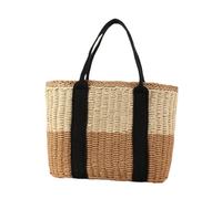 Borsa da notte portatile alla moda intrecciata a mano per le vacanze estive