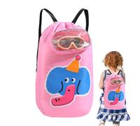 Borsa da nuoto per bambini | Zaino per piscina e nuoto, zaino impermeabile grande capacità per viaggi, campeggio, palestra, sport e attività all'aperto, Rosa, Consulte la descripción