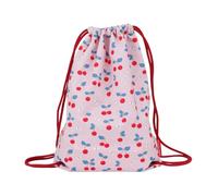 Borsa da palestra | 18 x 13 cm | 32 x 42 x 0,3 cm | Coulisse, poliestere, ritorno a scuola, vacanze, borsa per bambini, ciliegie, Middelgroot