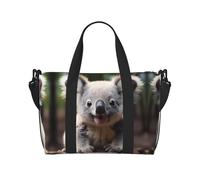 Borsa da palestra a tracolla con stampa koala, adatta per viaggi d'affari