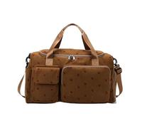 Borsa da palestra, ampia capacità, sport backapck with shoes Compartment, Portable Training Supplies, Travelling Accessories for Gym, Travel, Fitness, School, Beach, Campeggio, Uffizi, marrone, Se