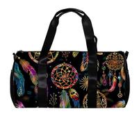 Borsa da palestra, borsa da palestra da uomo, borsa da palestra da donna, borsa per la notte, mandala etnico colorato, Motivo 677, 45x23x23cm(17.7x9x9in)