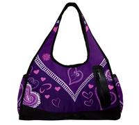 Borsa da palestra, borsa da palestra da uomo, borsa da palestra da donna, borsone da viaggio per aereo, festa della mamma, cuore rosa, Motivo 4909, 47x16.5x27cm(18.5x6.5x10.6in)