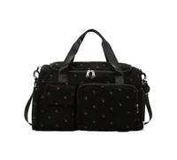 Borsa da palestra - Borsa da viaggio | impermeabile | Ventilated Sports Carrier with Shoes Compartment | Heavy Duty Fitness Tote | Light Travel Companion | Oxford Fitness Backpack for Yoga Cam, Nero