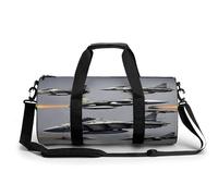 Borsa da palestra, borsone per uomo e donna, con stampa di aerei da combattimento, oggetto personale, borsa da allenamento, borsa da palestra leggera per viaggi, sport, fitness