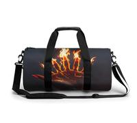 Borsa da palestra, borsone per uomo e donna, con stampa di fuoco e fiamma, oggetto personale, borsa da allenamento leggera, borsa da palestra per viaggi, sport e fitness.