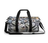 Borsa da palestra, borsone per uomo e donna, con stampa di un simpatico cane lupo, articolo personale, borsa da allenamento, borsa da palestra leggera per viaggi, sport, fitness