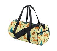 Borsa da palestra Borsone sportivo Borsa da weekend Tote Alce Cervo Albero Giallo Buon Natale Inverno Capodanno Borsa da allenamento da viaggio Zaino a tracolla per donna Uomo