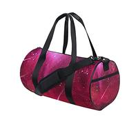 Borsa da palestra Borsone sportivo Borsa da weekend Tote Borsa da allenamento da viaggio con stelle viola che cadono Zaino a tracolla per donna Uomo