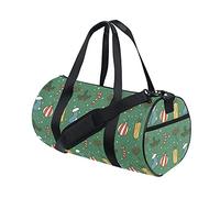 Borsa da palestra Borsone sportivo Borsa da weekend Tote Buon Natale Capodanno Fiori verdi floreali Borsa da allenamento da viaggio Zaino a tracolla per donna Uomo