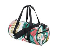 Borsa da palestra Borsone sportivo Borsa da weekend Tote Foglie di palma tropicale Colorata Borsa da allenamento da viaggio per giardino di campagna Zaino a tracolla per donna Uomo