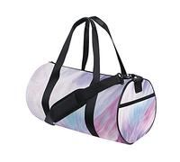 Borsa da palestra Borsone sportivo Borsa da weekend Tote Piuma Bohémien Vintage a righe Astratte Rosa Verde Borsa da allenamento da viaggio Zaino a tracolla per donna Uomo