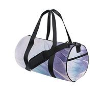 Borsa da palestra Borsone sportivo Borsa da weekend Tote Piuma Borsa da allenamento da viaggio a righe vintage bohémien astratta Zaino a tracolla per donna Uomo