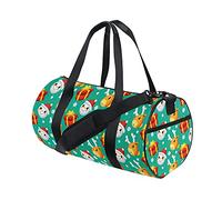 Borsa da palestra Borsone sportivo Borsa da weekend Tote Simpatico alce Cervo Babbo Natale Inverno Natale Capodanno Viaggio Allenamento Borsa Zaino a tracolla per Donna Uomo