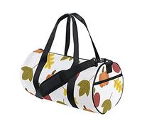 Borsa da palestra Borsone sportivo Borsa da weekend Tote Zucca Foglie d'acero Fiori floreali Autunno Giorno del Ringraziamento Borsa da allenamento da viaggio Zaino a tracolla per donna Uomo