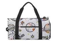 Borsa da palestra con astronauta graffiti, per uomini e donne, impermeabile, grande borsone per allenamento da viaggio