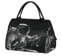 Borsa da palestra con astronauta universo, per uomini e donne, borsa da viaggio sportiva da viaggio e per il fine settimana, leggera, borsa da viaggio
