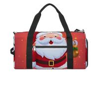 Borsa da palestra con Babbo Natale carino per uomini e donne, impermeabile, grande borsone per allenamento da viaggio