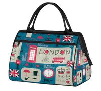 Borsa da palestra con Big Ben Inghilterra Londra per uomini e donne, borsone da viaggio per sport e viaggi, borsa impermeabile per il fine settimana borsa da viaggio leggera