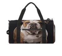 Borsa da palestra con bulldog inglese, borsa da palestra per donne e uomini, borsa da palestra con scomparto per scarpe riutilizzabile, mini borsa da palestra, bulldog inglese, taglia unica