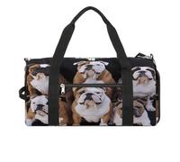 Borsa da palestra con bulldog inglesi, borsa da palestra per donne e uomini, zaino da palestra con scomparto per scarpe riutilizzabile, mini borsa da palestra, bulldog inglesi, taglia unica