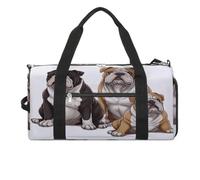 Borsa da palestra con bulldog inglesi, borsa da palestra per donne e uomini, zaino da palestra con scomparto per scarpe riutilizzabile, mini borsa da palestra, bulldog inglesi, taglia unica