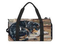 Borsa da palestra con cani che dormono in casa per uomini e donne, borsa da palestra impermeabile, grande borsa da viaggio per allenamento