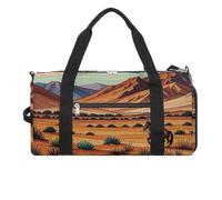 Borsa da palestra con cavalli da equitazione nel selvaggio West per uomini e donne, borsa da palestra impermeabile, grande borsa da viaggio per allenamento