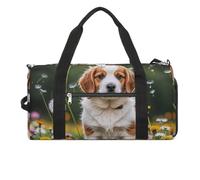 Borsa da palestra con cuccioli e denti di leone per uomini e donne, borsa da palestra impermeabile, grande borsa da viaggio per allenamento