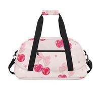 Borsa da palestra con design romantico borsa da palestra borsone sportivo week-end sleepover borsone da viaggio piccola borsa da viaggio per allenamento notturno ginnastica danza danza balletto,